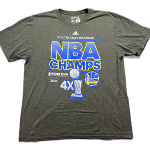 Adidas Golden State Warriors 2015 NBA Champions Locker Room T-Shirt Sz XL Men’s